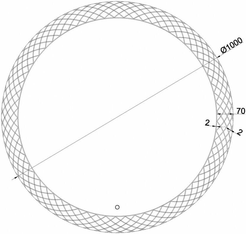 Wiesbaden Deco condensvrije led-spiegel 100 cm