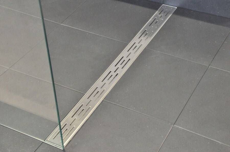 Wiesbaden Drain douchegoot met sleufrooster RVS 70cm zonder flens