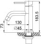 Wiesbaden Wastafelkraan Grant Opbouw Laag Mengkraan Rond RVS 1 Greeps - Thumbnail 2