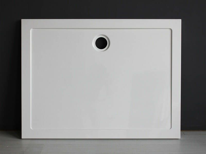 Wiesbaden Mould SMC douchebak 120x80 cm rechthoekig wit