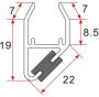 Xellanz Set magneetstrip 8-10 mm Fall | Lengte 204 cm | Universeel | Transparant - Thumbnail 7