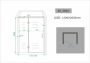 Wiesbaden Douchedeur Miami Nisdeur Draaideur met Vaste Wand 140(60-80)x200cm Antikalk Helder Glas Chroom Profiel 8mm Veiligheidsglas Easy Clean - Thumbnail 6