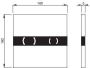 Wisa Xs eos bedieningsplaat infrarood df met led zwart glas 8050419638 - Thumbnail 4