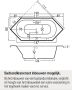 Xenz Hoekbad Antilla | Inbouw | 190x80 cm | Incl.Badafvoer | Met overloop | Acryl | Zeshoekig | Wit glans - Thumbnail 7