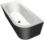Xenz Charley hoekbad links 180x80 Bicolor edelweiss ebony incl. 7006 badvulcombi oud koper 7016 0329 VC OK - Thumbnail 2