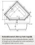 Xenz Ligbad Inbouw Cyprus Hoekbad 1-2 Persoons Duobad 145x145x50cm Acryl Klei Mat met Poten - Thumbnail 7