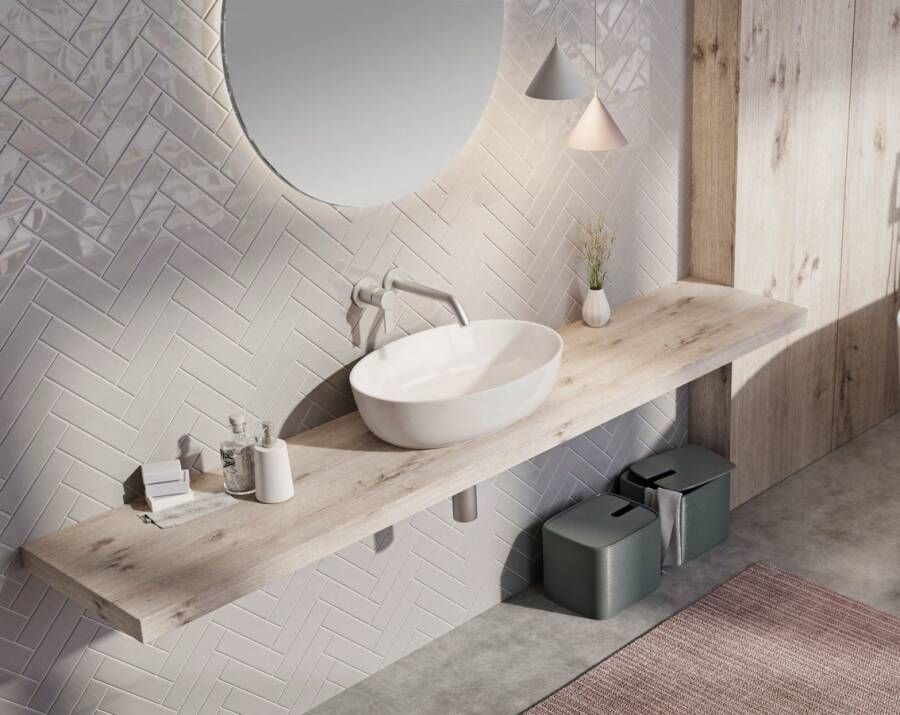 Xenz Neo-E Solid Surface waskom 54x38x14 wit