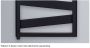 ZEHNDER Ribbon elektrische radiator 129 1x50cm 500w mat zwart - Thumbnail 2