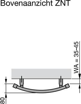 ZEHNDER Zeno radiator gebogen met 2-punts aansluiting links en rechts 168 8x59 5cm 957w ral 9016 wit