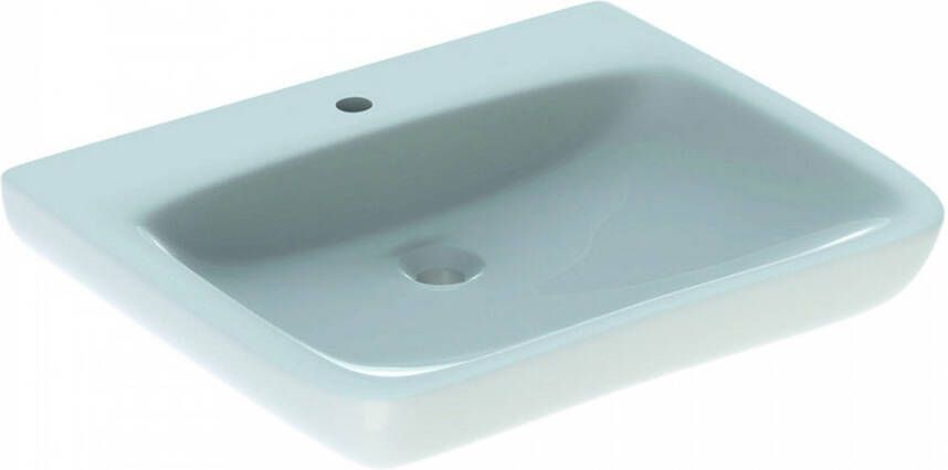 Geberit 300 Comfort rolstoelwastafel met kraangat zonder overloop 65x55x15cm wit S8340505000G