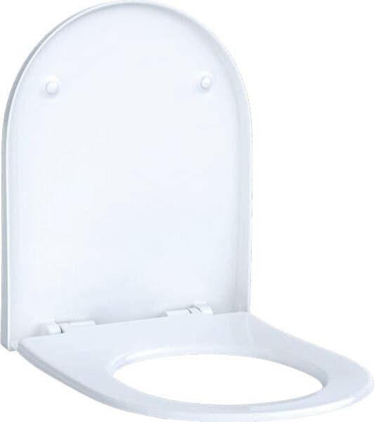 Geberit Acanto wczitting slim wrap over antibacterieel scharnieren verchroomd quick release met softclose mechanisme wit 500.605.01.2