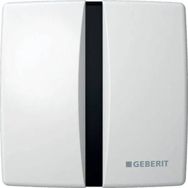Geberit Basic urinoir stuursysteem batterijvoeding 16x16cm met infrarood voor frontbediening alpien wit 115804115