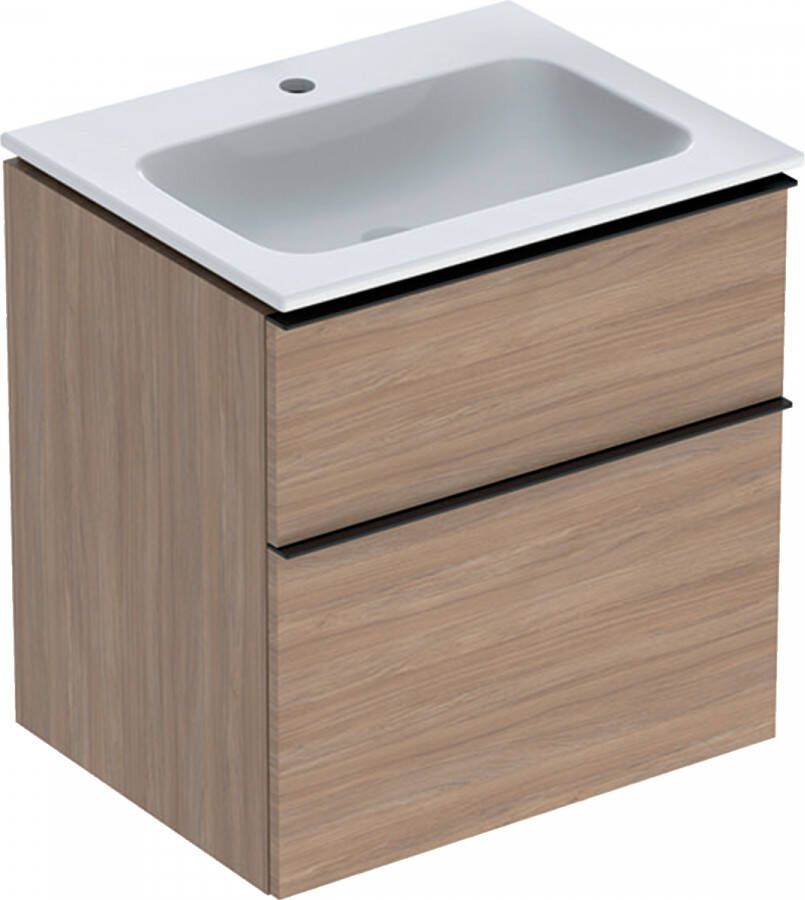 Geberit iCon badmeubelset 60x63x48cm 2 lades met softclose Spaanplaat Eiken 502.335.jh.1