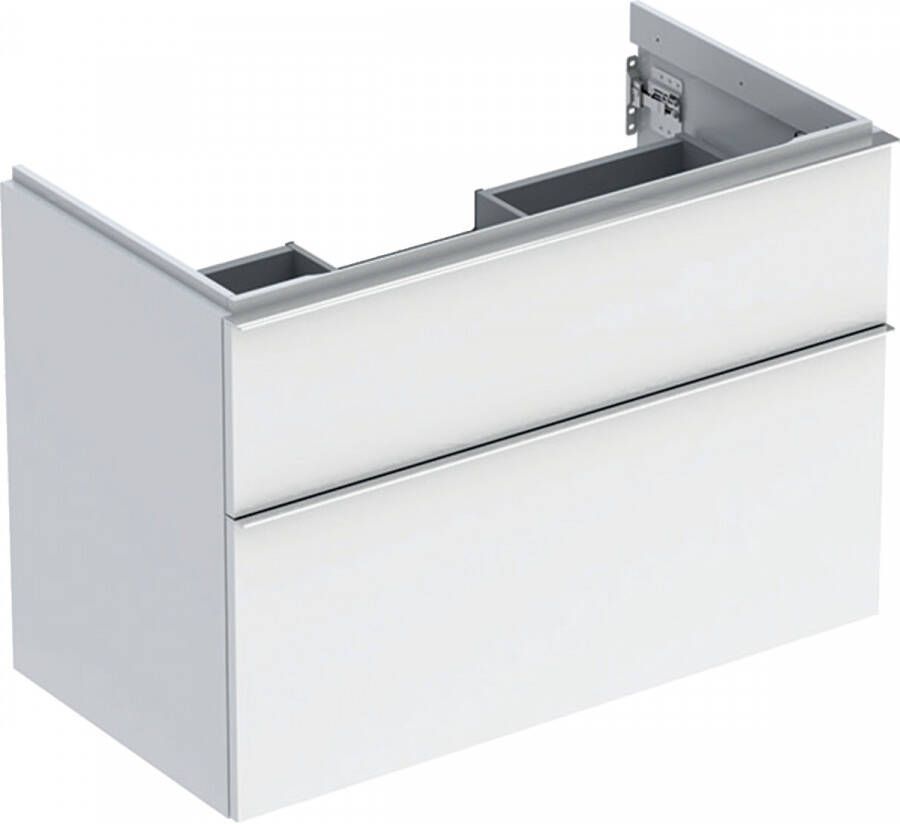 Geberit iCon wastafelonderkast 88.8x61.5x47.6cm 2 lades met softclose Spaanplaat Wit 502.305.01.2