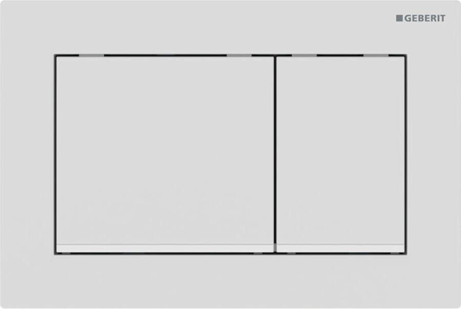 Geberit Omega 20 (ex Omega 30) bedieningspaneel mat wit voor Omega inbouwreservoir 12cm