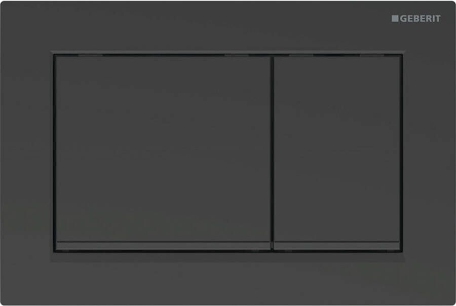 Geberit Omega 20 (ex Omega 30) bedieningspaneel mat zwart voor Omega inbouwreservoir 12cm