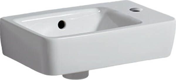 Geberit Renova Compact fontein 40x25cm kraangat rechts Keratect wit