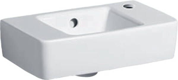 GEBERIT Renova Plan fontein compact 40x25cm kraangat rechts overloop wit