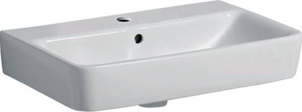 Geberit Renova Compact wastafel met kraangat met overloop 60x37x17 wit 226160000