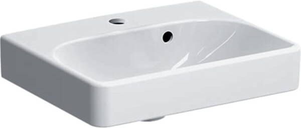 Geberit Smyle Square fontein 45cm met kraangat Keratect wit