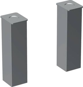 Geberit Renova Compact set steunpoten (2 stuks) chroom
