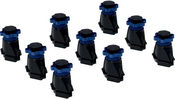 Geberit Universeel set steunpoten voor douchevloer 9 stuks hoog (9-21cm)