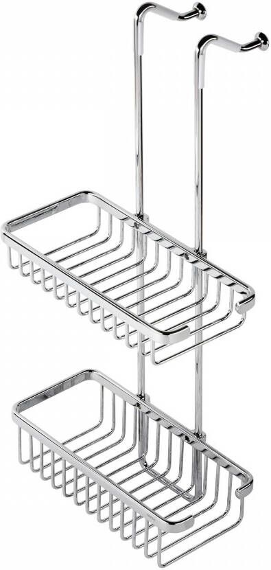 GEESA fles- en sponshouder messing bevestigingsmateriaal hxbxd 560x265x131mm kleur chroom