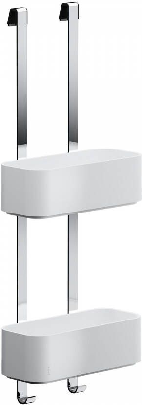 Geesa Tweedekans Frame hangend doucherek 24 9x13 3x65cm wit chroom 04972 - Foto 2