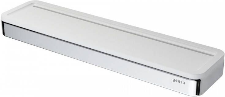 GEESA Frame planchet met witte inzet verchroomd 260 x 25 x 65mm (LxHxD) 918805-02 - Foto 2