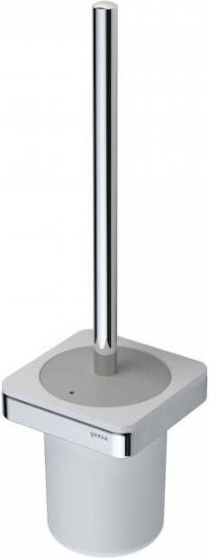 Geesa Frame Toiletborstel met houder Wit Chroom (witte borstelkop) 918811-02 - Foto 2