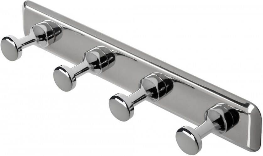 Geesa Multi Handdoekhaak Met 4 Haken Hotel Chroom