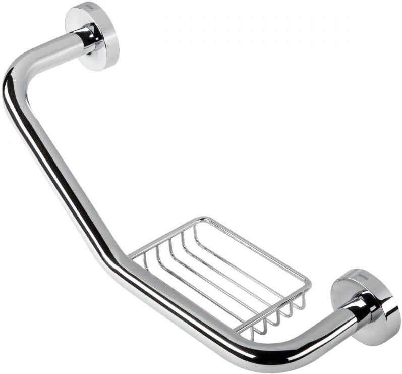 GEESA Luna wandgreep messing verchroomd met zeephouder dxl 120x443mm chroom