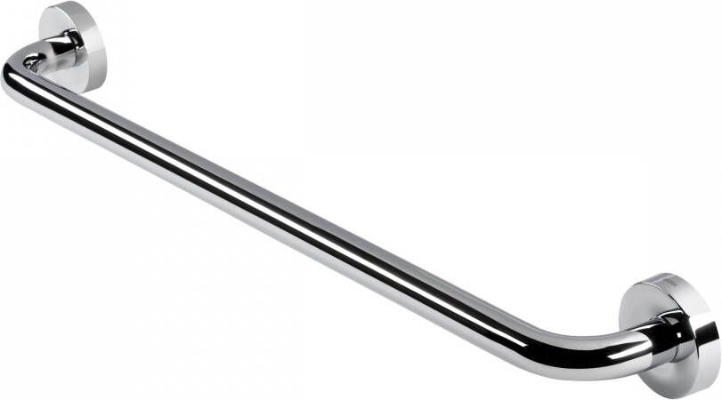 GEESA Luna handdoekhouder rek beugel rvs 1 stang ronde rozet hxdxl 65x75x665mm kleur chroom