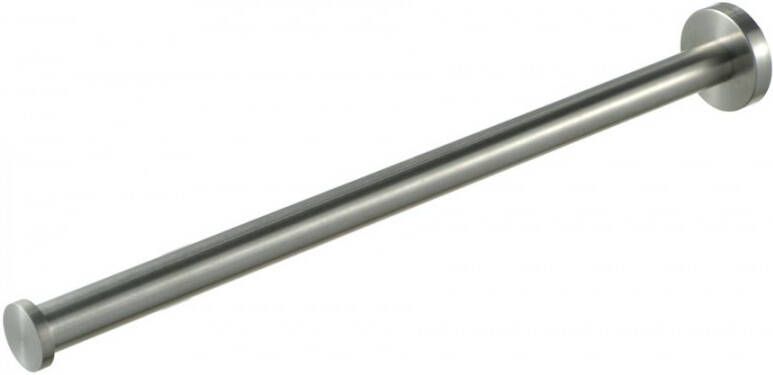 GEESA Nemox Stainless Steel handdoekhouder houder vast rvs 1 stang ronde rozet hxdxl 50x381x50mm kleur rvs - Foto 2