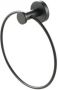 GEESA Nemox Black handdoekhouder ring rond rvs 1 stang ronde rozet hxdxl 201x61x183mm kleur zwart - Thumbnail 3