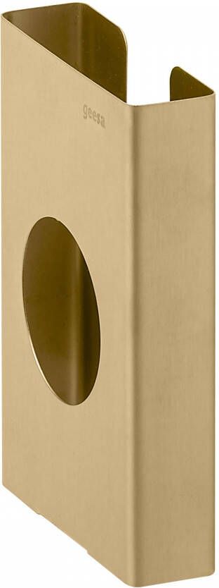 Geesa Nemox houder voor hygiënische zakjes 8 6 x 2 7 x 13 5 cm goud geborsteld