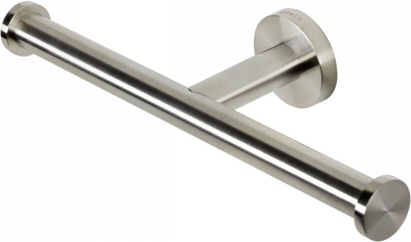 Geesa Nemox Toiletrolhouder zonder klep dubbel RVS geborsteld 916518-05 - Foto 2