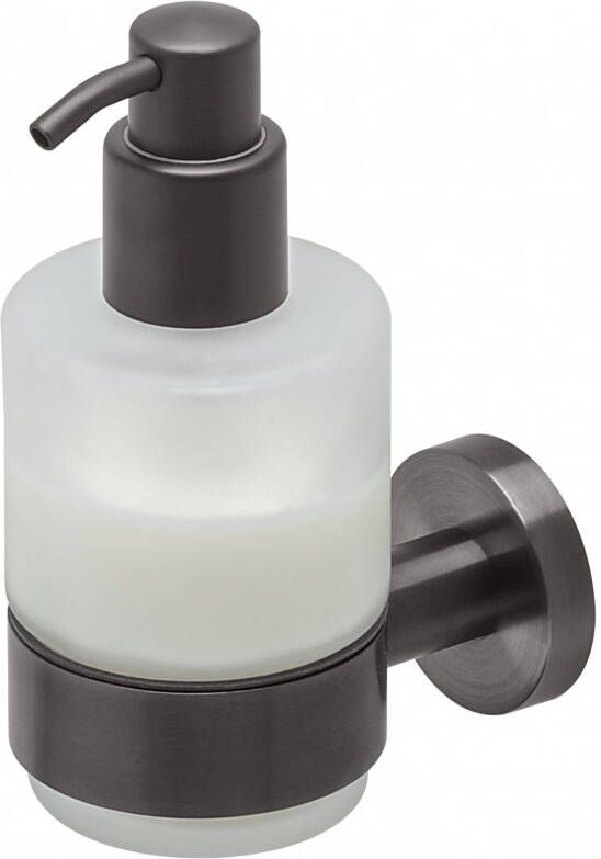 Geesa Nemox zeepdispenser 200 ML 6 7 x 10 3 x 14 8 cm brushed black metal