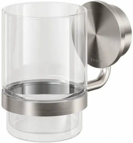 Geesa Opal Glashouder Met Glas Geborsteld RVS