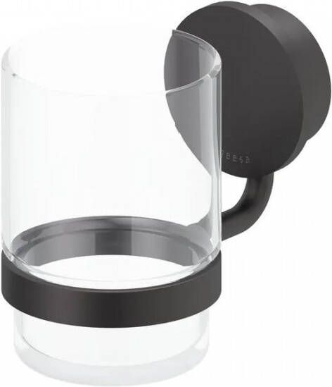 Geesa Glashouder met Glas Opal Zwart - Foto 2