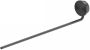 Geesa Opal 1-armige handdoekhouder 40 x 1 9 x 6 cm zwart metaal geborsteld - Thumbnail 2