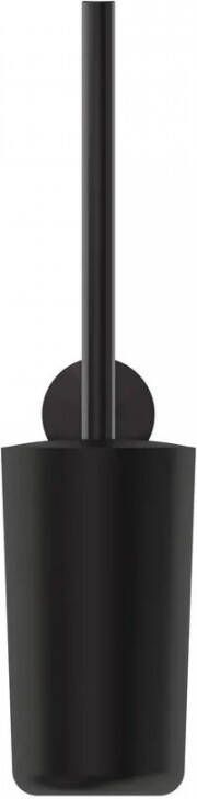 Geesa Opal toiletborstel met houder geborsteld metaal zwart