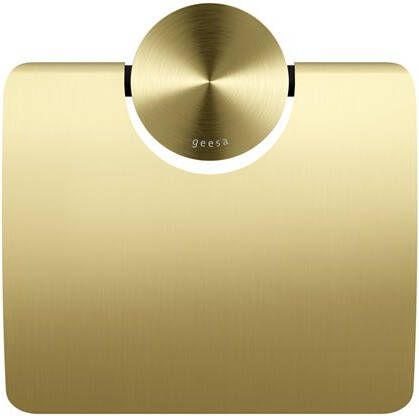 Geesa Opal toiletrolhouder met klep goud geborsteld