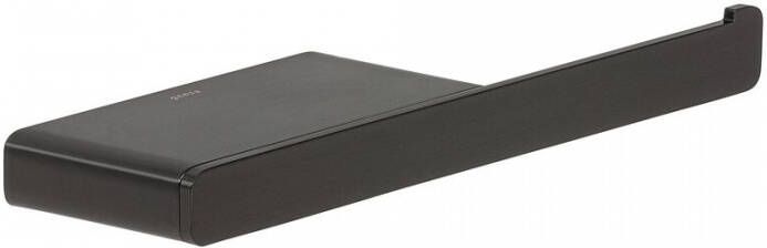 Geesa Shift Toiletrolhouder zonder klep met planchet Zwart metaal geborsteld 919924-09 - Foto 3