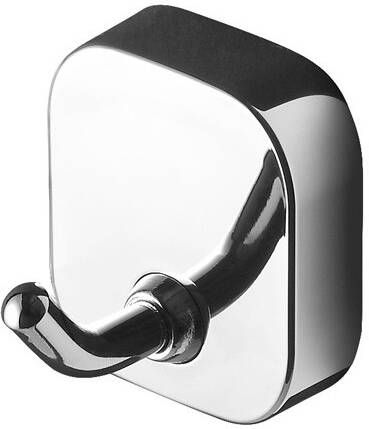 GEESA Thessa handdoekhaak met 1 haak messing verchroomd hxdxl 57x50x50mm kleur chroom