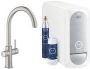 Grohe Blue Home 1-gats keukenkraan m. mono C-uitloop starterkit met WiFi bluetooth Chilled & Sparkling 3x gekoeld + 3x bruisend water supersteel 31498DC1 - Thumbnail 3