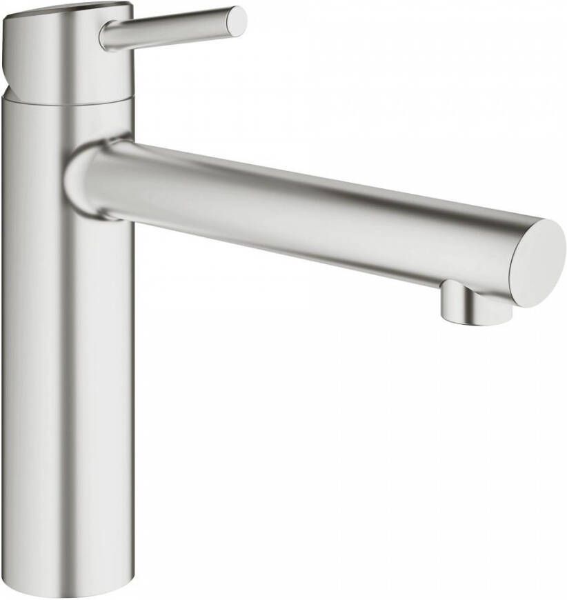 GROHE Concetto Keukenmengkraan eengreeps 265mm hoogte 198mm uitloop medium draaibaar supersteel