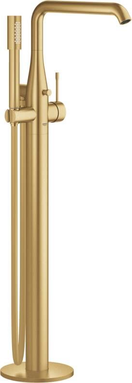 Grohe Essence New Afbouwdeel vrijstaande badkraan omstel draaibare uitloop 27.7cm handdouche doucheslang brushed cool sunrise 23491GN1