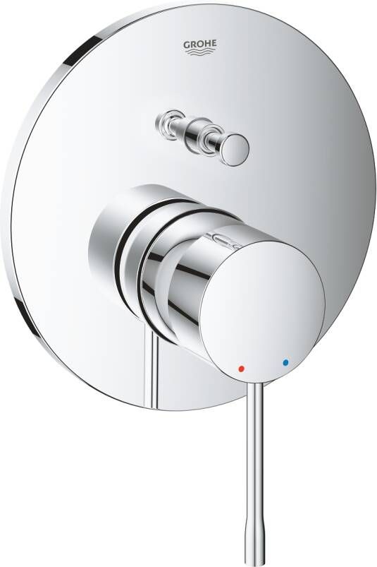 GROHE Essence New Inbouwmengkraan opbouwdeel (bad) wand met 2x omstelinrichting chroom 24058001