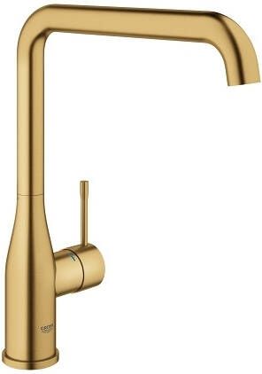 GROHE Essence New Keukenmengkraan eengreeps 300mm hoogte 220mm voorsprong L-uitloop hoog draaibaar cool sunrise geborsteld